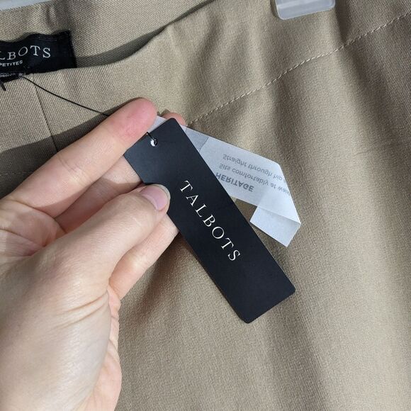 Talbot's Heritage Straight Leg Career Slacks Trouser Pants Tab Camel NWT - Picture 9 of 9